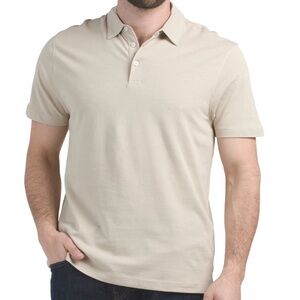 Men's Kenneth Cole Beige Polo Shirt Medium